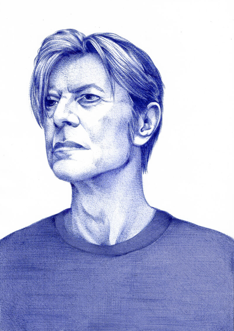 David Bowie - Lily Vainylla - ballpoint