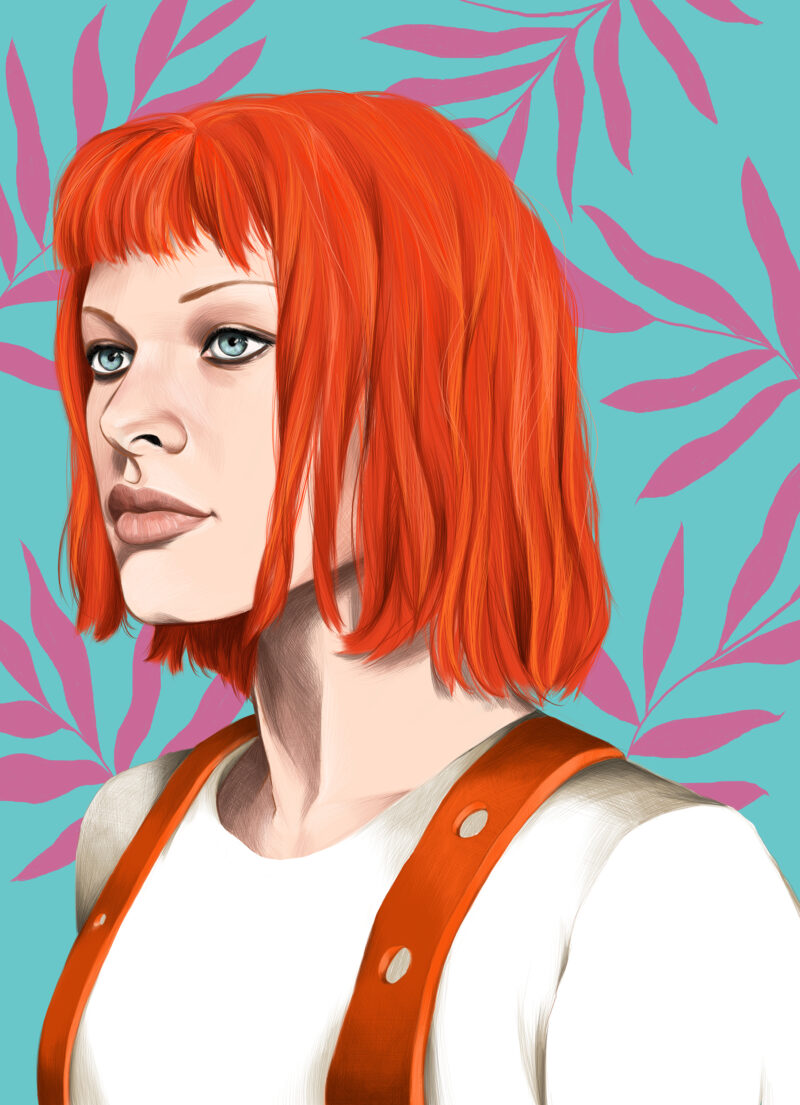 Leeloo - The Fifth Element - Lily Vainylla - digital art