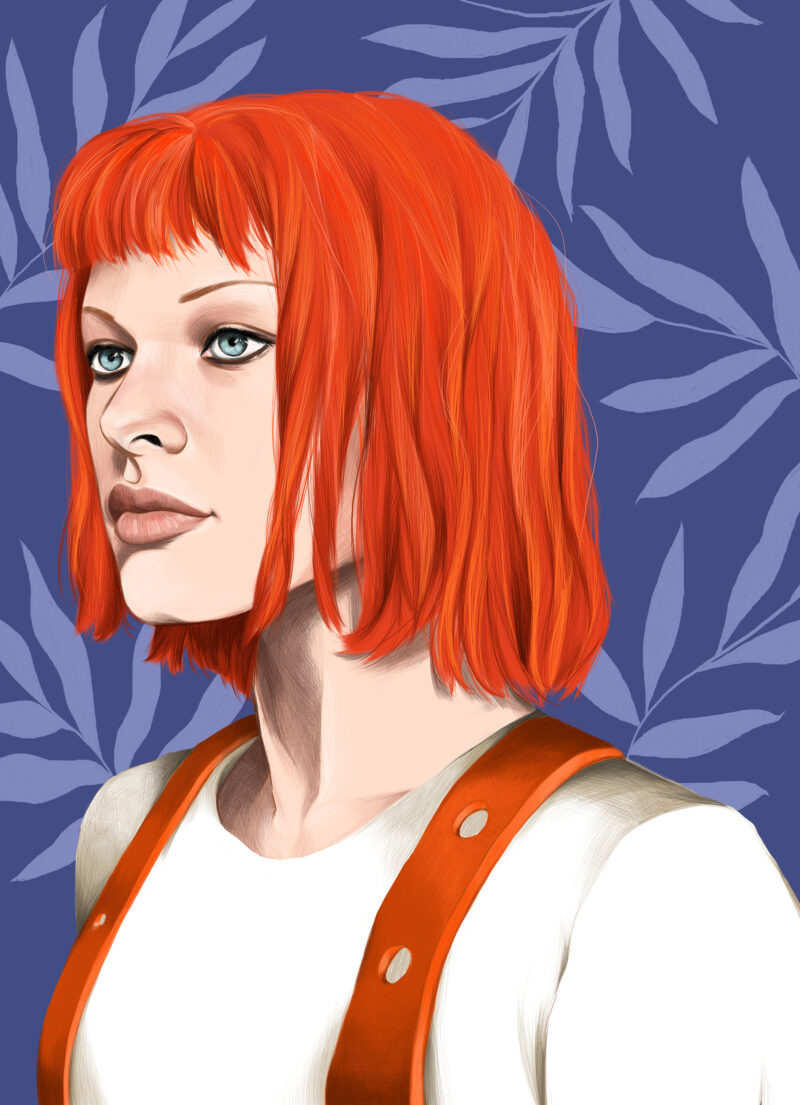 Leeloo - The Fifth Element - Lily Vainylla - digital art